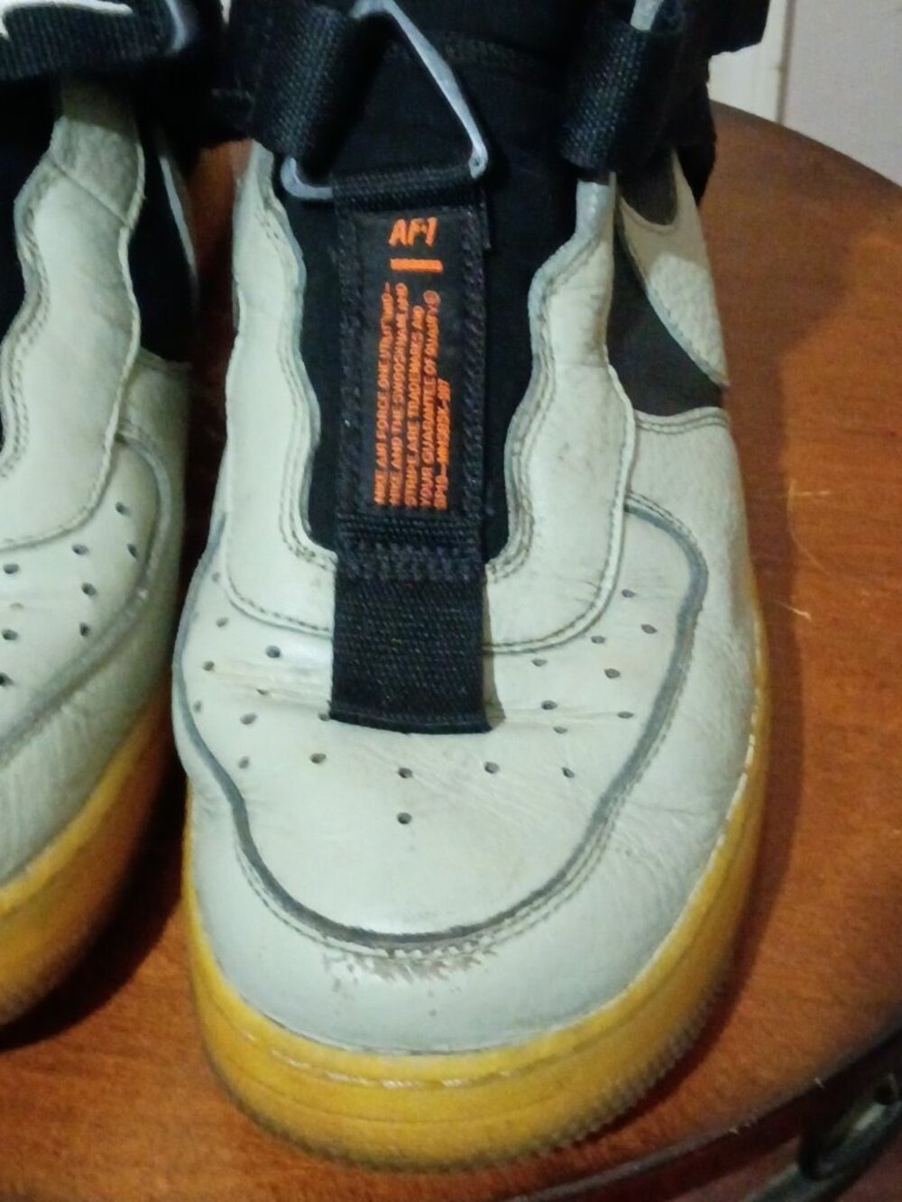 Size 11 - Nike Air Force 1 Utility Mid Spruce Fog / Rare High top Air Force Ones - Picture 8 of 15